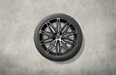 22" RS Spyder Design Winter-Radsatz, hochglanzschwarz. Porsche Macan-e - 95C044600H